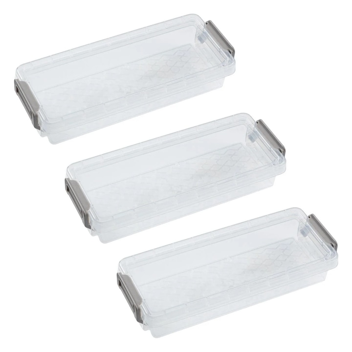Кутии Пластмаса 20.4x8x3.7cm - 3бр