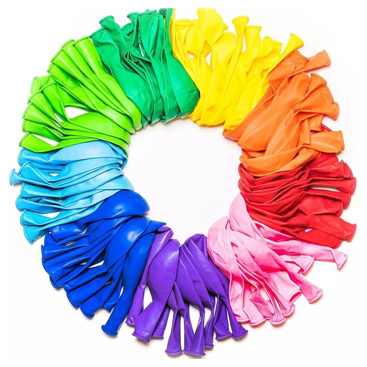 Lufi latex 12 hüvelykes, válogatott színek, tartós, környezetbarát, szett