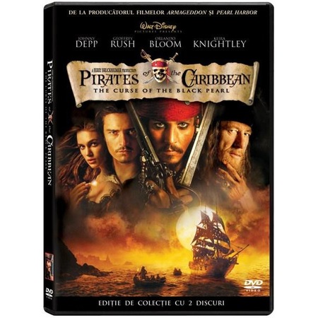 Piratii Din Caraibe Blestemul Perlei Negre The Pirates Of The Caribbean The Curse Of The Black Pearl Dvd 2003 Emag Ro