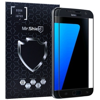 Folie Sticla Mr.Shield, Samsung Galaxy S7, Protectie Profesionala Ecran 3D, Full Cover- Negru Folie Sticla Mr.Shield, Samsung Galaxy S7, Protectie Profesionala Ecran 3D, Full Cover- Negru