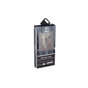 Cablu de date / Incarcare MicroUSB, 1 metru, Textil, Rosu Cablu de date / Incarcare MicroUSB, 1 metru, Textil, Rosu