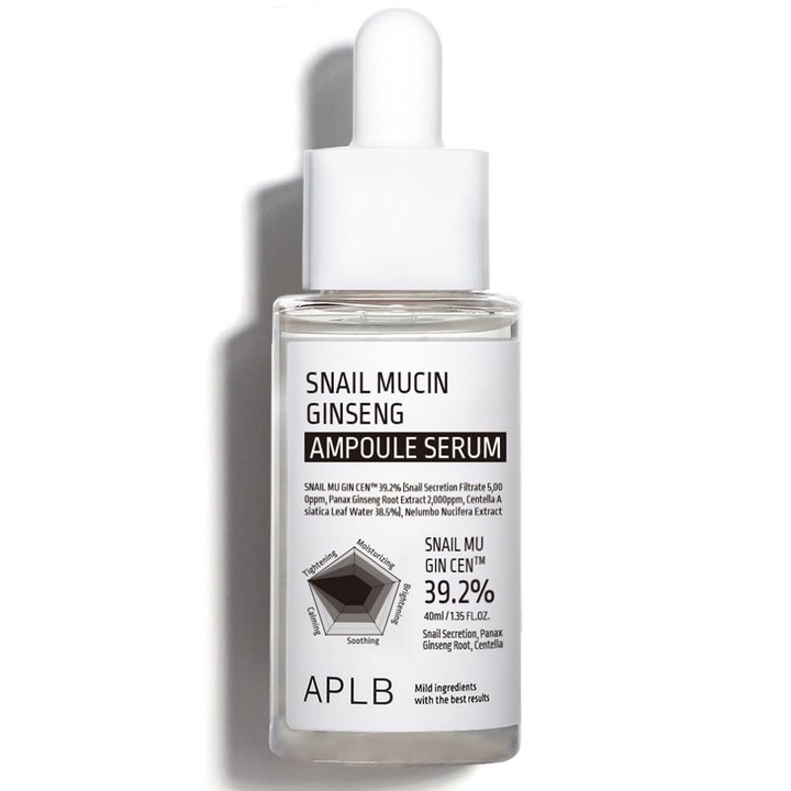 APLB Snail Mucin Ginseng Ampoule Serum 40 мл