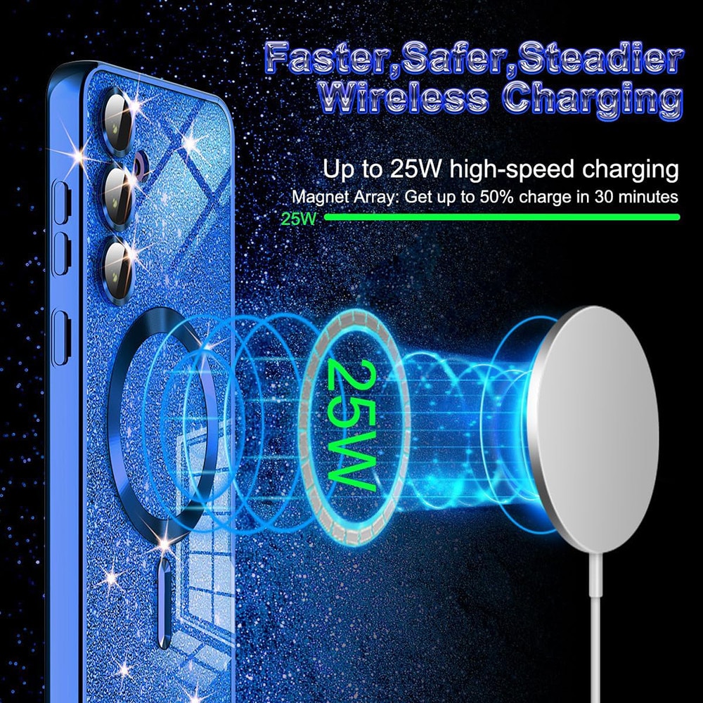 Husa pentru Samsung Galaxy A16 4G / A16 5G - Techsuit Luxury Glitter MagSafe - Light Green