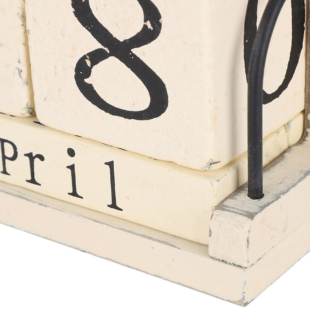 Calendar de birou din lemn, Zeaicos, stil japonez, mecanism manual
