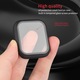 Carcasa bumper din PC pentru Apple Watch Series 10 42mm, protectie completa cu sticla temperata, Negru