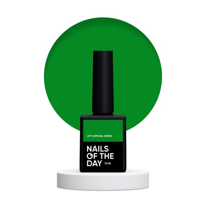 Oja hibrida NAILSOFTHEDAY Let's Special, verde, 10 ml