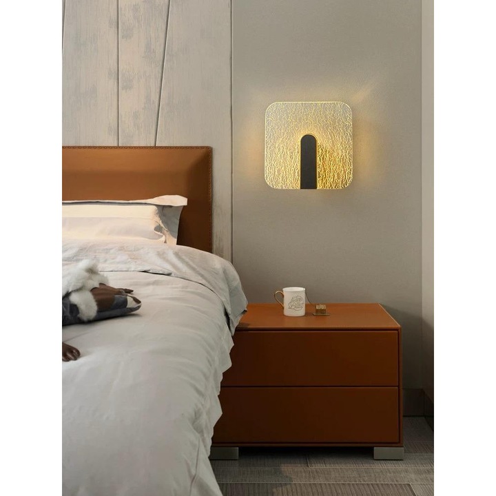 RFAN LED fali lámpa, R9132/240 modell, 3 fénytípus, 4W, fekete/arany