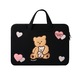 Geanta laptop Zeaicos, 15.6 inch, broderie urs, protectie soc, dimensiuni 15.6x11x1.5 inch