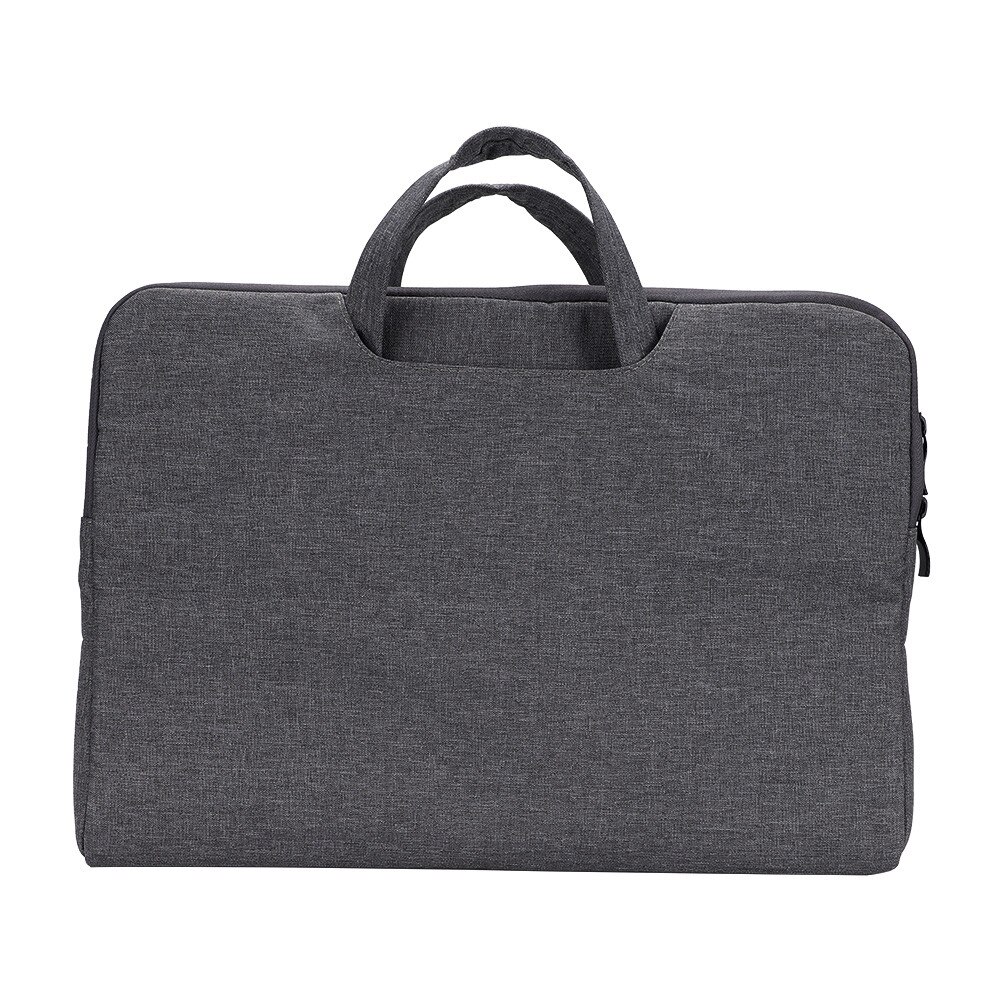 Geanta laptop Zeaicos 14 inch, nylon impermeabil, gri deschis/gri inchis