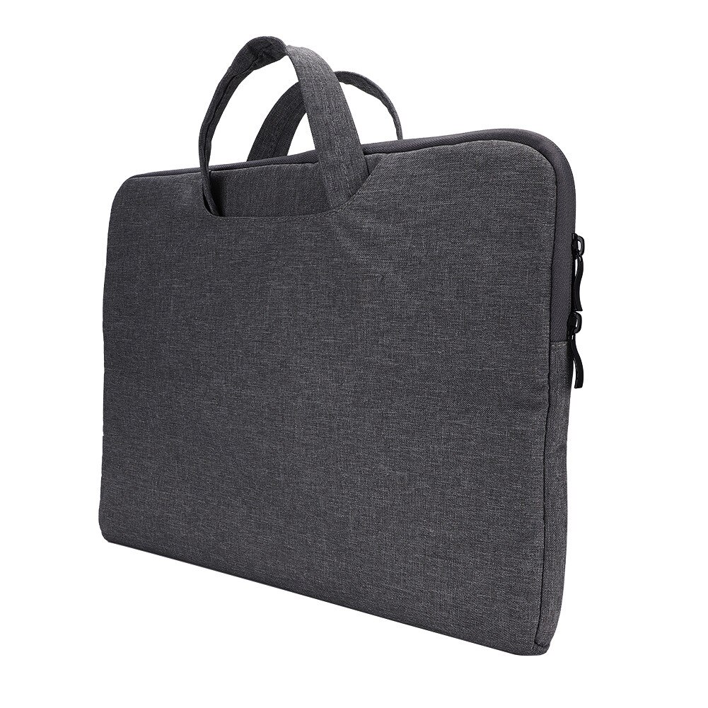 Geanta laptop Zeaicos 14 inch, nylon impermeabil, gri deschis/gri inchis