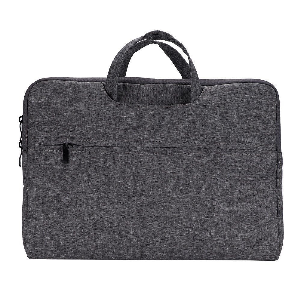Geanta laptop Zeaicos 14 inch, nylon impermeabil, gri deschis/gri inchis