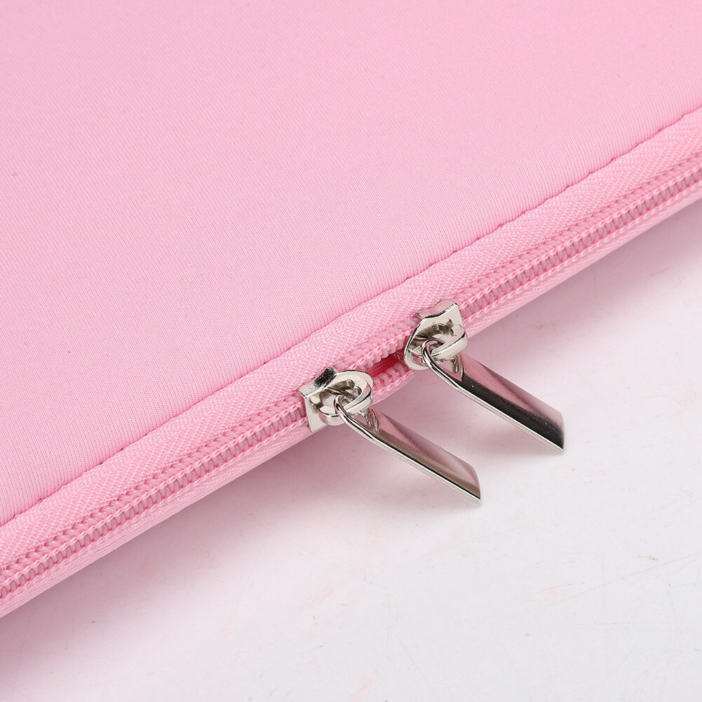 Geanta laptop 15 inch Zeaicos, dubla strat, neagra, gri, roz deschis