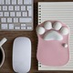 Mousepad cu suport pentru incheietura ergonomic, Zeaicos, design pisica cartoon, 270x195x26mm, antiderapant