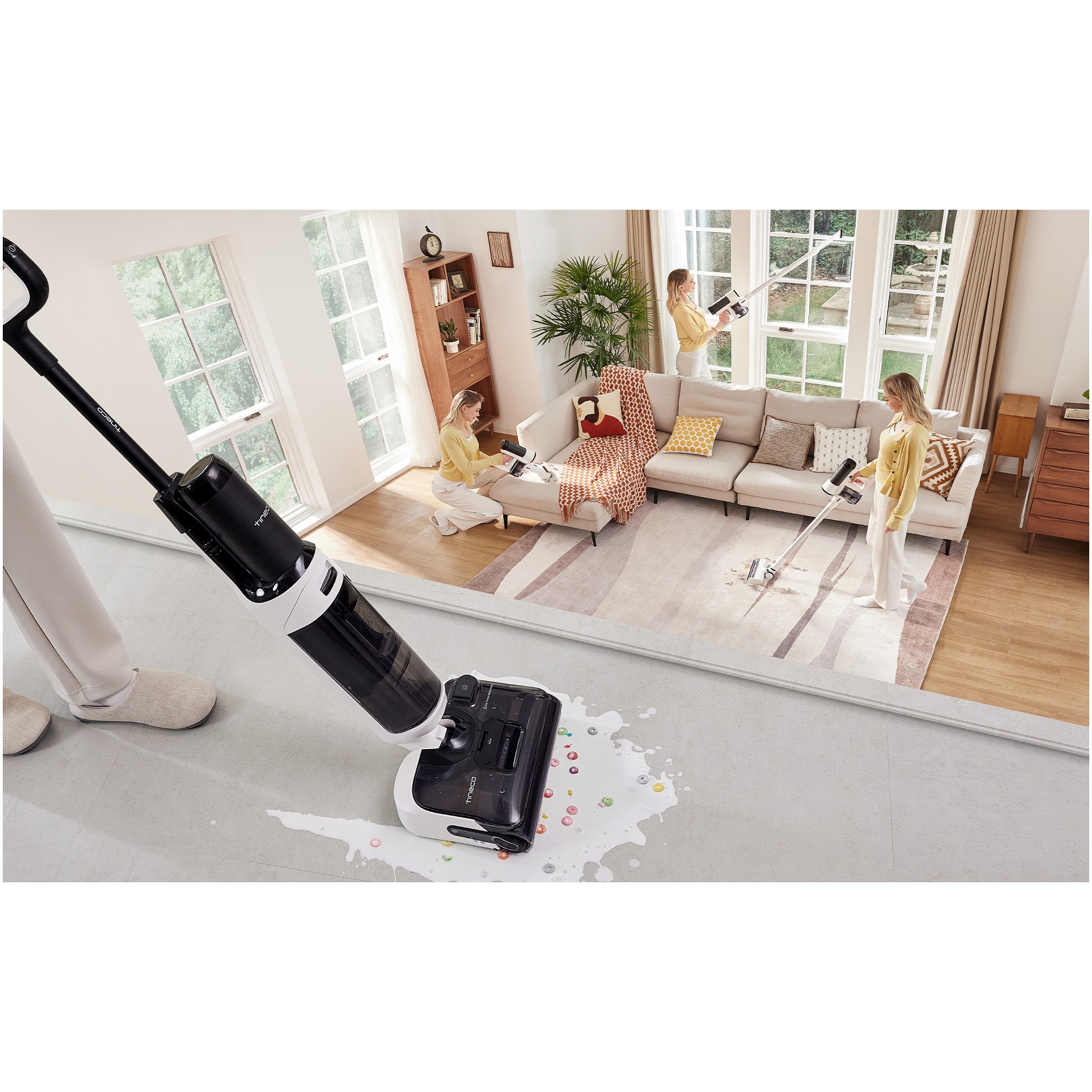 Aspirator vertical cu spalare Tineco Floor One Switch S6 Stretch