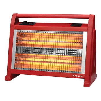 Radiator cu Quartz ASEL® LAURA, 1800 W, 4 Tuburi Quartz cu Ventilator, Functie Umidificator, Termostat Reglabil, 4 Trepte de Temperatura, Sistem de Oprire de Siguranta, ROSU Radiator cu Quartz ASEL® LAURA, 1800 W, 4 Tuburi Quartz cu Ventilator, Functie Umidificator, Termostat Reglabil, 4 Trepte de Temperatura, Sistem de Oprire de Siguranta, ROSU
