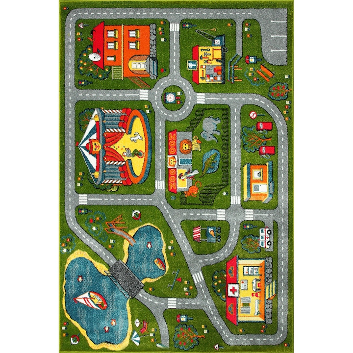 Covor Pentru Copii, Kolibri Drumulete 11061, 80x150 cm, 2300 gr/mp