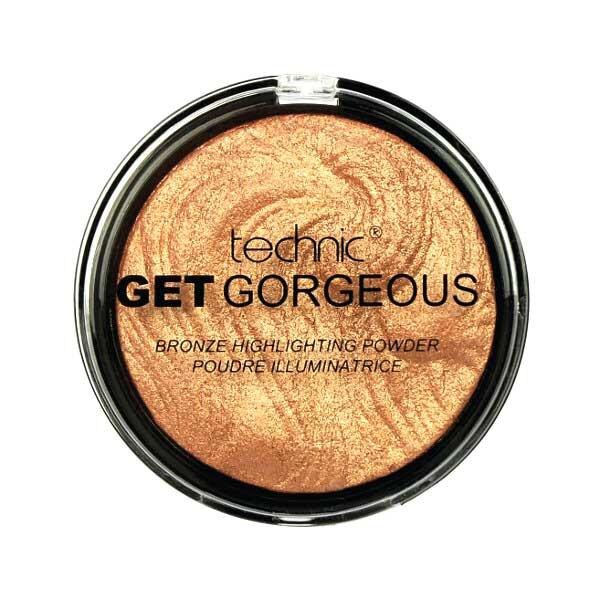 Iluminator cu particule aurii Technic Get Gorgeous Highlighting Powder - 24CT-Gold, 12g