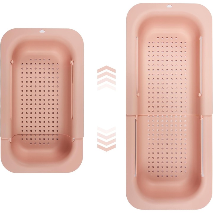 Regalbila mosogató szűrő 34, 5x20x8 cm rózsaszín