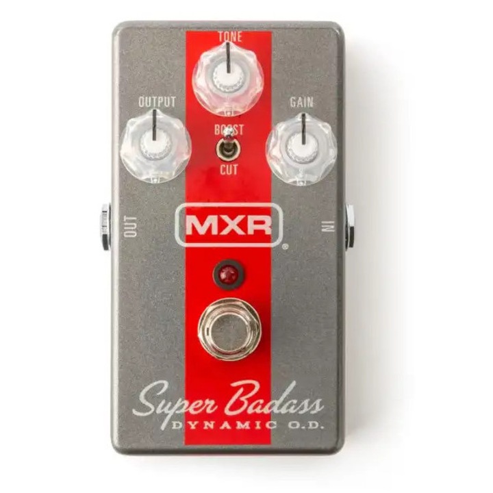 Pedala, Efect, Chitara, Overdrive, MXR, Super Badass Dynamic OD M249, Gri/Rosu