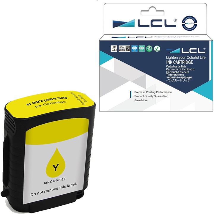 Tintapatron, LCL-82 C4913A, sárga