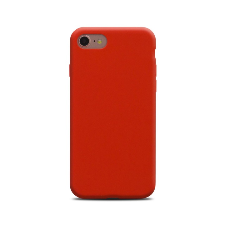 IPhone 7/8 kompatibilis PIROS SZILIKON TOK