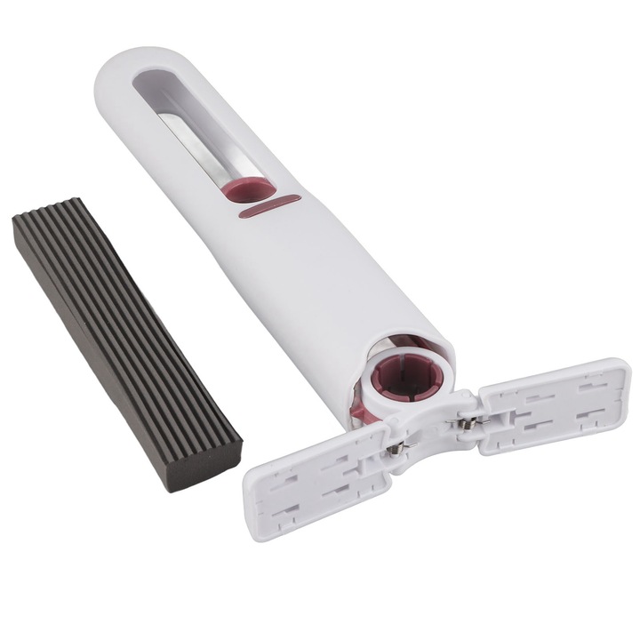 Mop mini ergonomic Zeaicos cu cap de burete pliabil, 26x15x4.2cm, pentru curatare in bucatarie, baie, birou