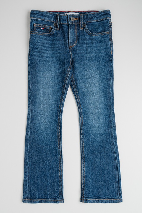 Tommy Hilfiger, Bootcut fazonú farmernadrág, Sötétkék, 164 CM