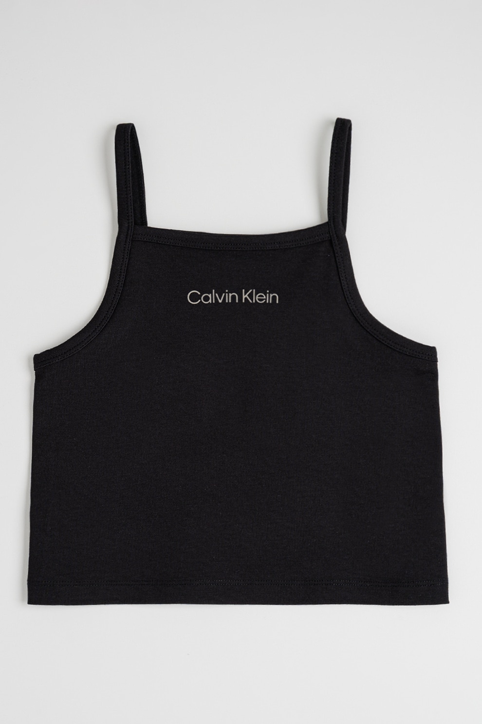 CALVIN KLEIN, Top cu decolteu patrat, Negru, 164 CM