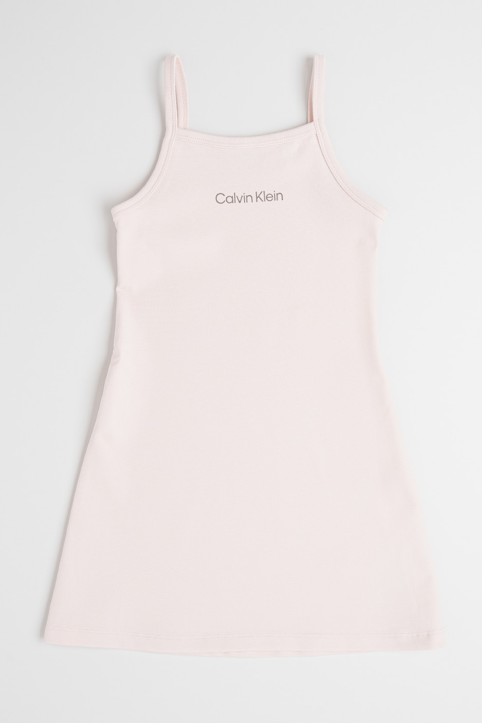 CALVIN KLEIN, Rochie evazata fara maneci, Roz pal, 164 CM