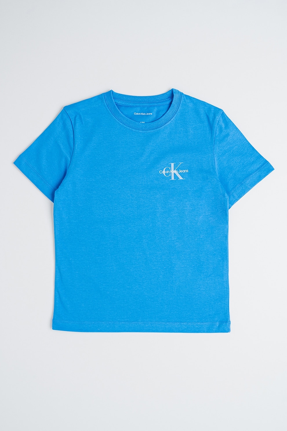 CALVIN KLEIN, Tricou cu logo, Albastru royal, Albastru, 164 CM