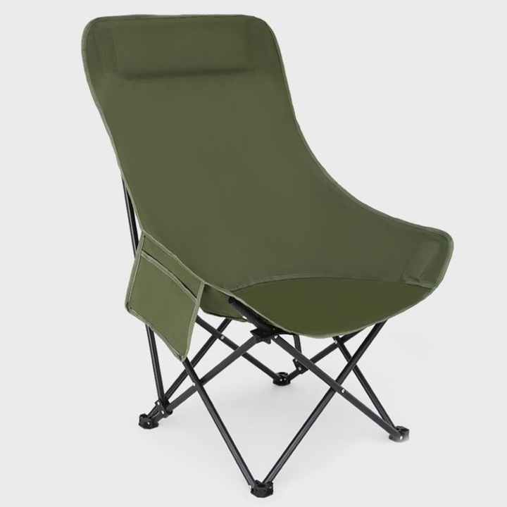 Сгъваем къмпинг стол, 47x47x90 см, товароносимост 130 кг, материал 600D Oxford, включва чанта за носене