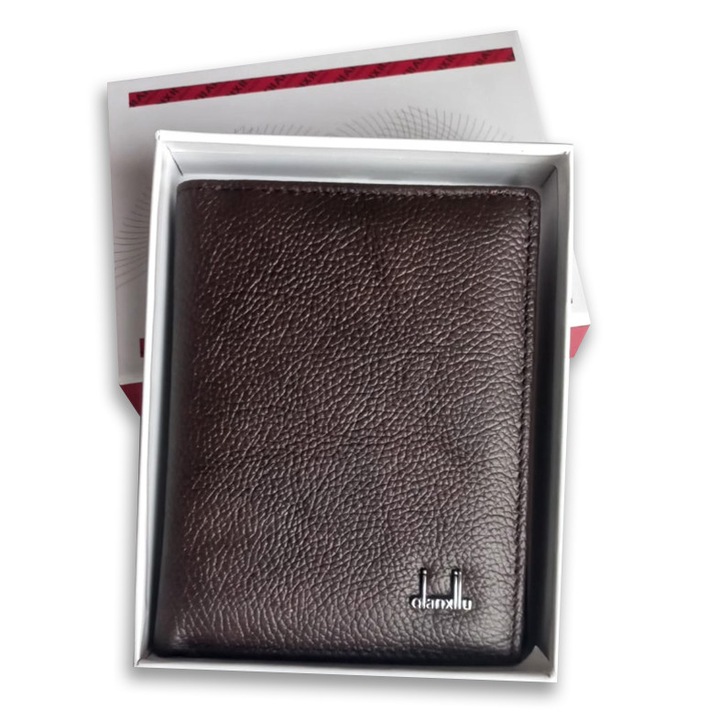 Portofel Barbatesc din Piele Naturala - Maro – Elegant, Practic si Durabil