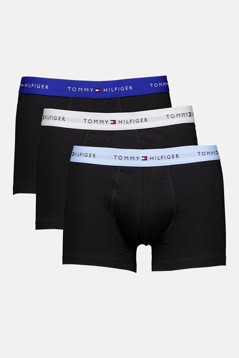 Boxeri Tommy Hilfiger pentru barbati, pachet de 3, bumbac negru, confortabili M