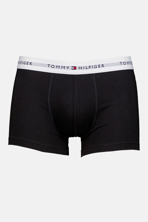 Tommy Hilfiger, Set de boxeri cu logo - 3 perechi, Negru, Negru stins, 2XL