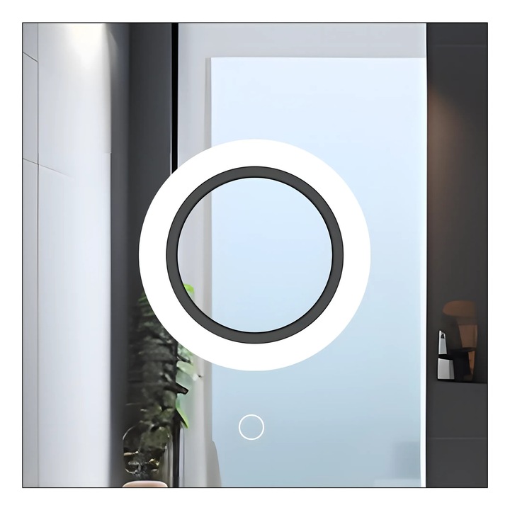 Tutumi LED Tükör 60x60 cm YH-BL-12, Keret nélkül, Négyszögletes