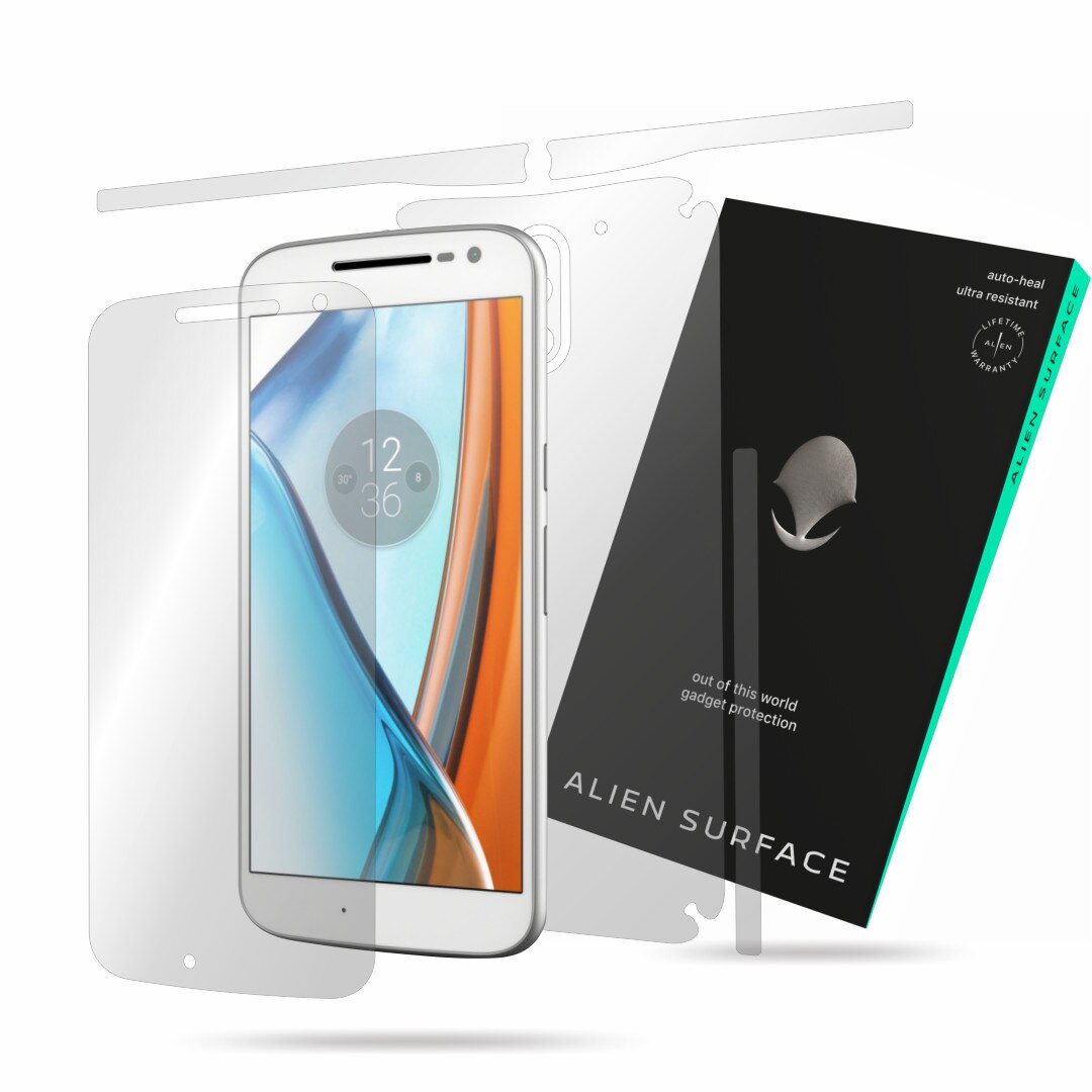 Folie Alien Surface, Motorola Moto G4, protectie ecran, spate, laterale