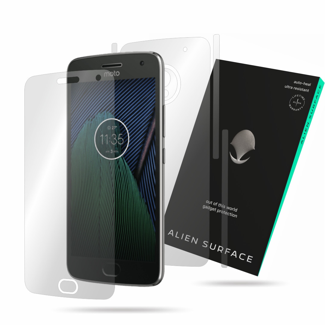 Folie Alien Surface, Motorola Moto G5 Plus, protectie ecran, spate, laterale