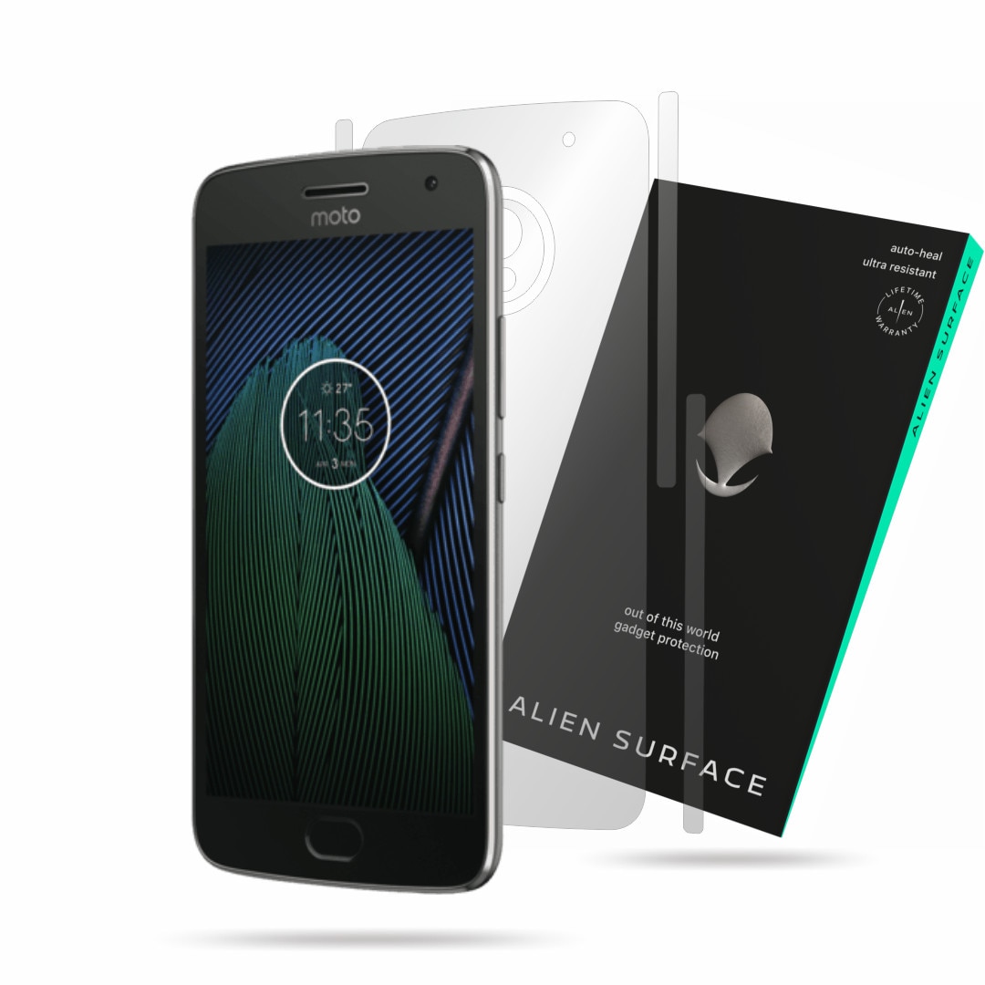Folie Alien Surface, Motorola Moto G5 Plus, protectie spate, laterale