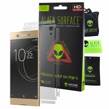 Folie Alien Surface HD, Sony Xperia XA1 Ultra, protectie spate, laterale + Alien Fiber cadou Folie Alien Surface HD, Sony Xperia XA1 Ultra, protectie spate, laterale + Alien Fiber cadou
