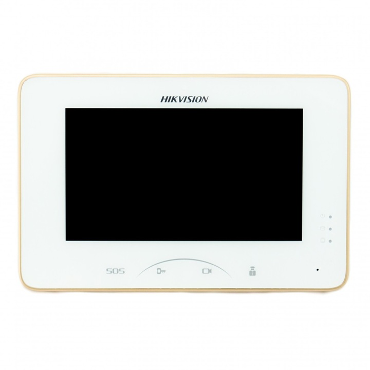 Hikvision színes video kaputelefon monitor, 7" TFT LCD, 1024x600, vezeték nélküli, 0,3 MP kamera