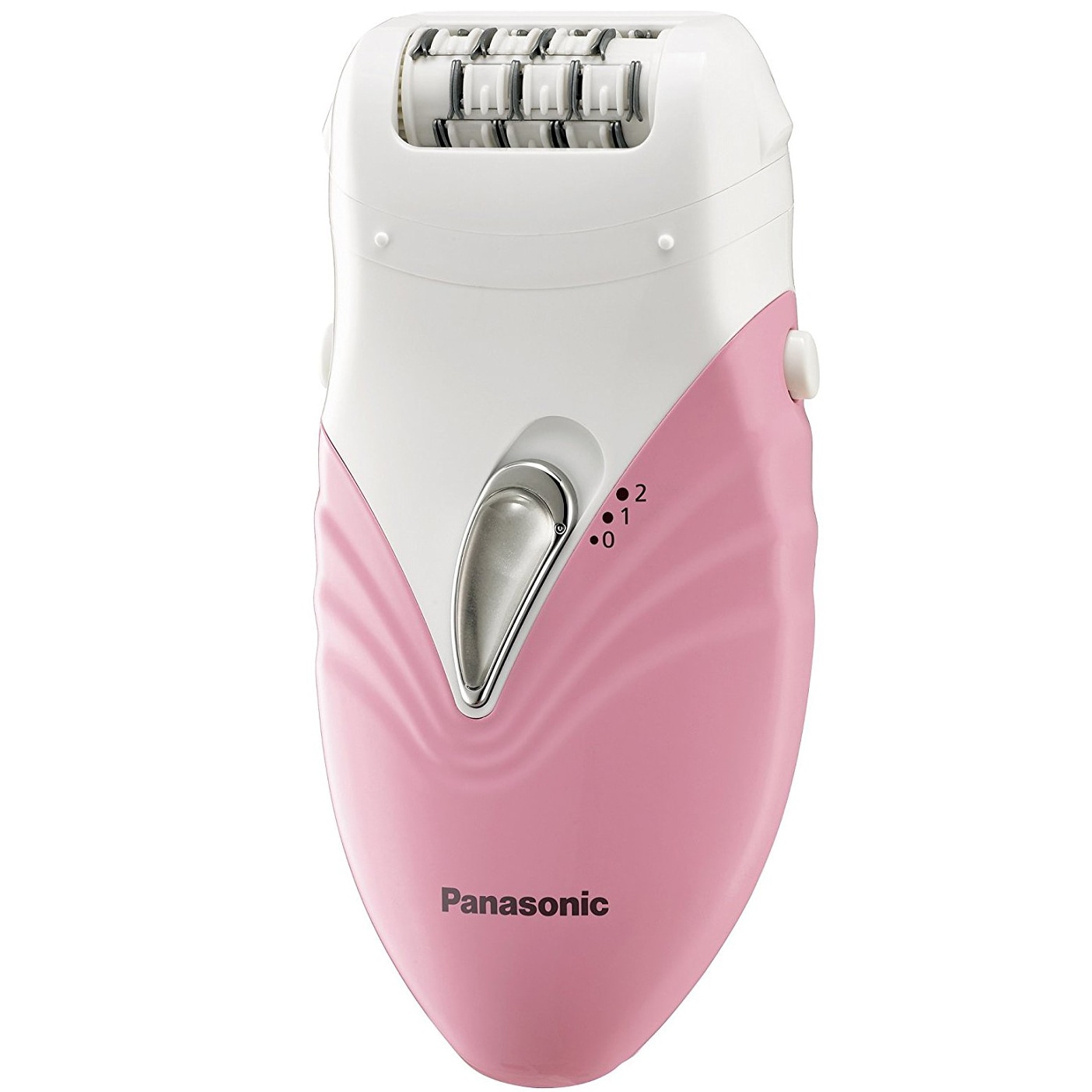 Epilator Panasonic ES-WS14-P503, 24 pensete, Doua accesorii, Cap pivotant, Doua viteze , Alb/Roz