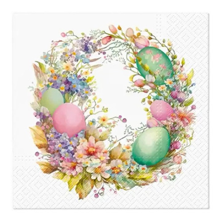 Хартиени салфетки Великден 20 бр 33смx33см за маса цветя еко