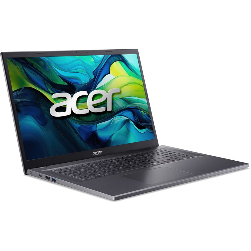 Laptop Acer Aspire 17 A17-51M cu procesor Intel® Core™ 7 150U pana la 5.4GHz , 17.3'' Full HD, IPS, 16GB LPDDR5 RAM, 512GB SSD, Intel® Graphics, No OS, Steel Gray