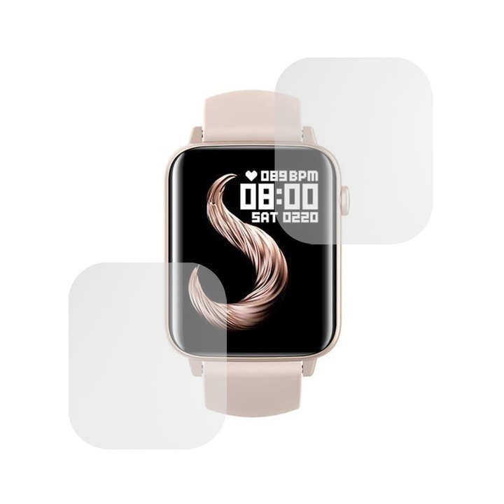 Set 2 x Folie compatibila cu Doogee CS3, Mata InvisiFlex, Anti-Reflexii, Anti-Stralucire, Protectie ideala, Atingere fina, Proprietati regenerabile, Acoperire oleofoba, Tehnologie ULTRA HD