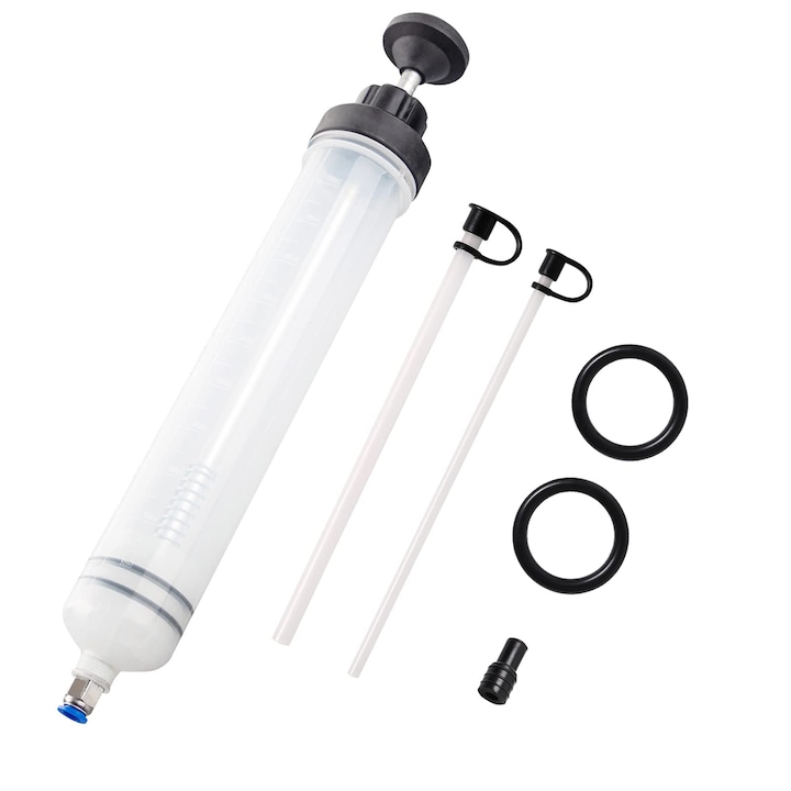 Спринцовка за засмукване на масло 500 мл, MWAOWM, ръчна помпа, 2 резервни уплътнения, употреба за моторно масло, химически течности