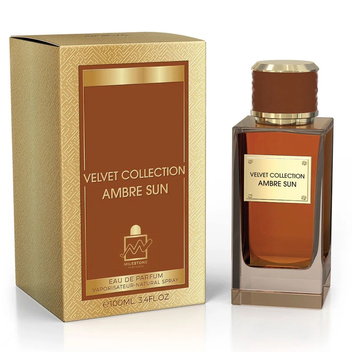Парфюмна вода Milestone Velvet Collection Ambre Sun (Unisex), EDP, 100ML