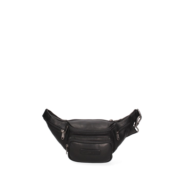 Hill Burry, Borseta din material textil cu buzunare multiple, Negru