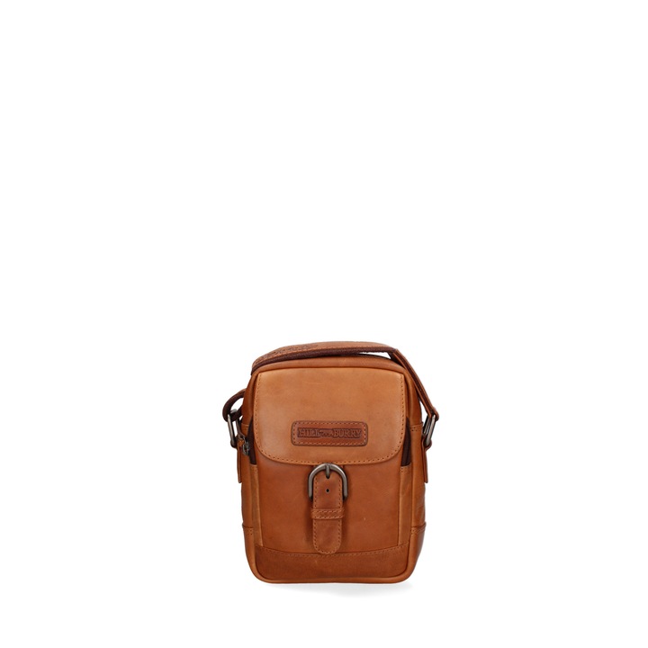 Hill Burry, Geanta crossbody uni cu logo, Maro