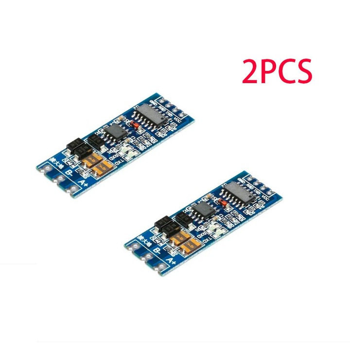 Комплект комуникационен модул RS-485, Общи, TTL към RS485, 3.3V/5V, 42.8x15.22x0.8mm