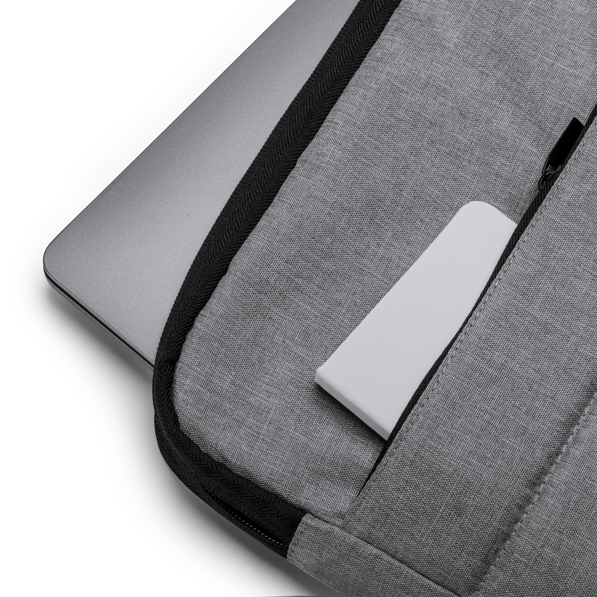 Husa laptop captusita, protectie perfecta pentru laptop de 15", poliester RPET 300D, gri